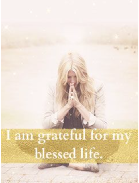 I am grateful for my blessed life.